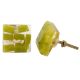 Olive Green Resin Square Knob